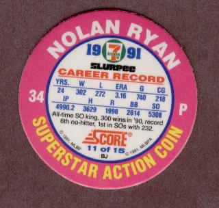 1991 Texas #11 Nolan Ryan