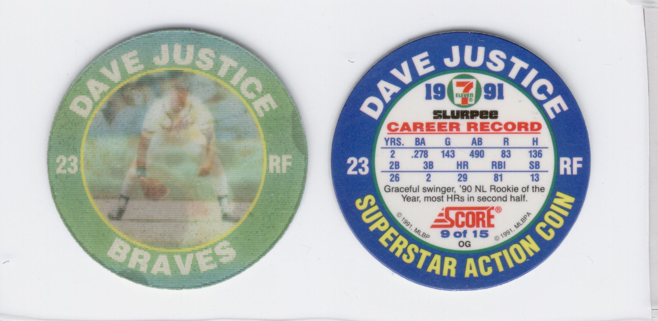 1985 7-11 ST LOUIS CARDINALS Seven Eleven Slurpee Discs/Coins Southwest 